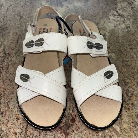 Volks Walkers Women's White Sandals - Picture 2 of 9